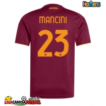 Camisa de Futebol AS Roma Gianluca Mancini #23 Equipamento Principal 2025-26 Manga Curta